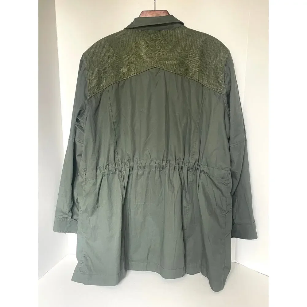 G-Star RAW Deline PST Green Cotton Field Jacket Women’s Large
